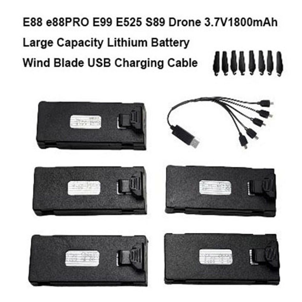 Eachine Drone E010 - Черная литиевая батарея 3,7 В 1800