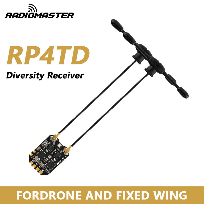 Drone Battery Strap - Приемник RadioMaster RP4TD ExpressLRS 2.4ГГц Diversity